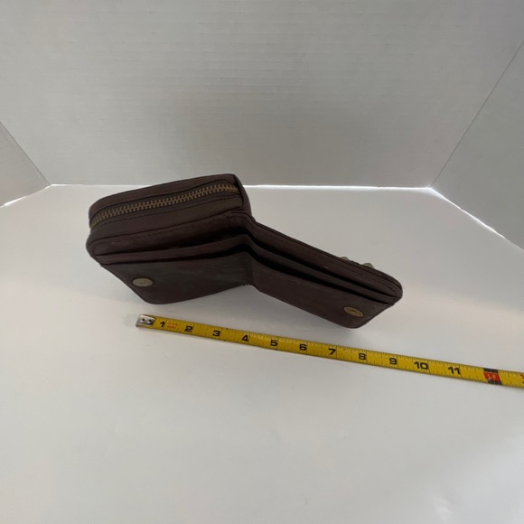 Sale!!! SARA BERMAN Sheep leather wallet  4” 1/2 x 4” 1/2 - Picture 4 of 13